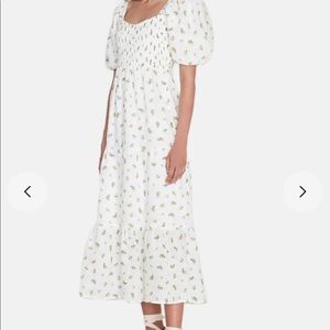 NWT! Gianna Puff Sleeve Midi Dress